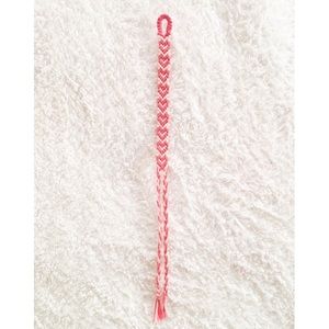 Friendship Bracelet (Pink/White)